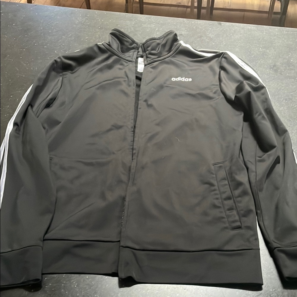 Adidas black warmup jacket